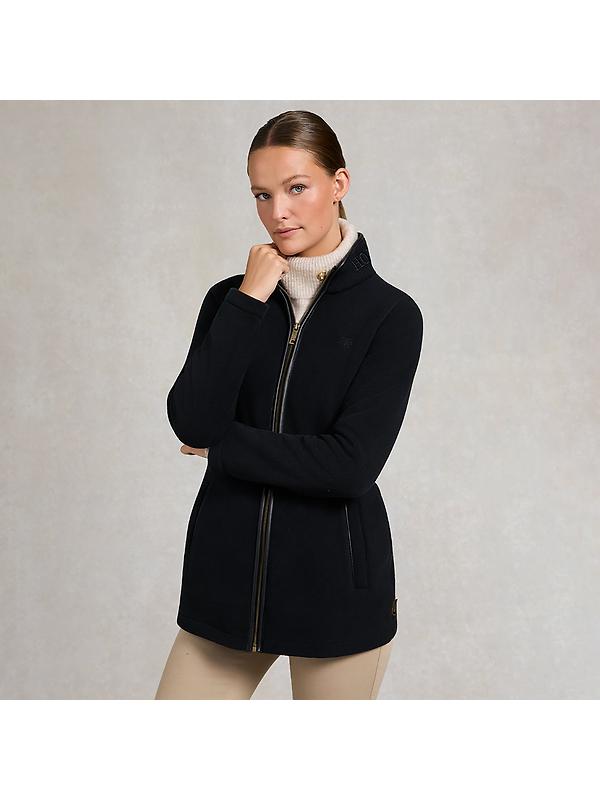 Holland Cooper Women's Country Longline Fleece - Black Image 4