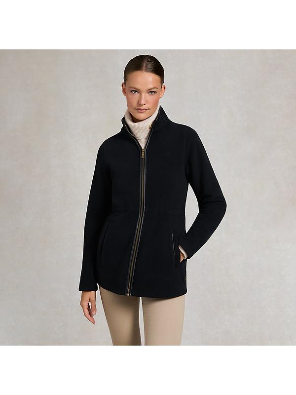 Holland Cooper Women's Country Longline Fleece - Black Image 2