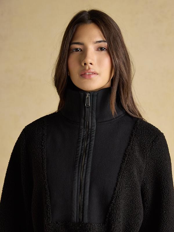 Joules Women's Thurleston Quarter Zip Fleece - Black Image 7