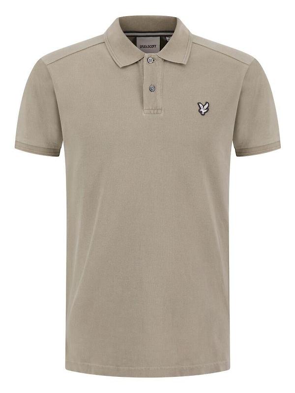 Lyle & Scott Men's Natural Dye Polo - Sand Product Image
