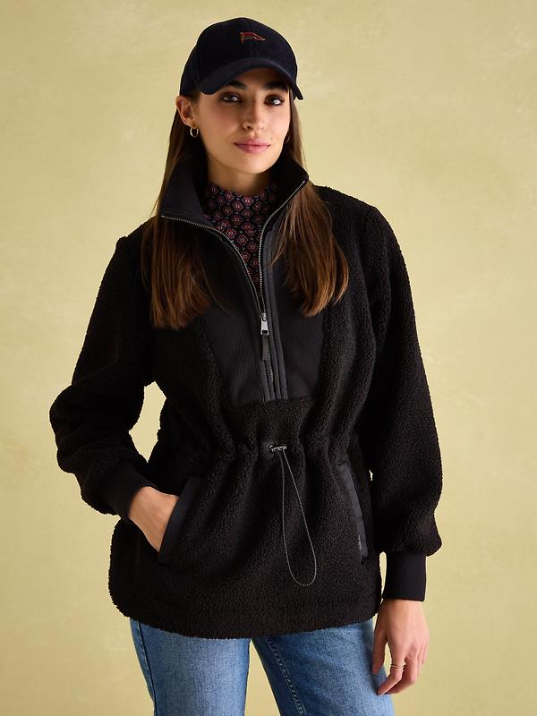 Joules Women's Thurleston Quarter Zip Fleece - Black Image 15