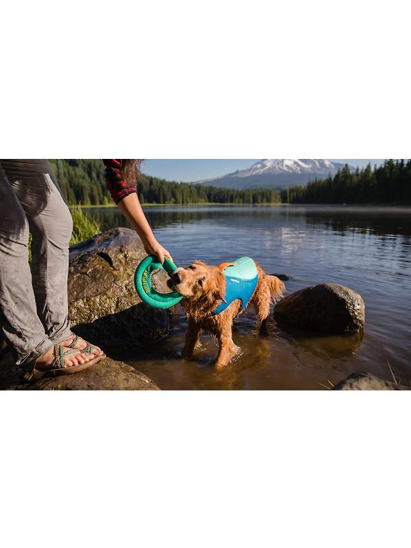 RUFFWEAR Hydro Plane Floating Throw Toy - Campfire Orange Image 8