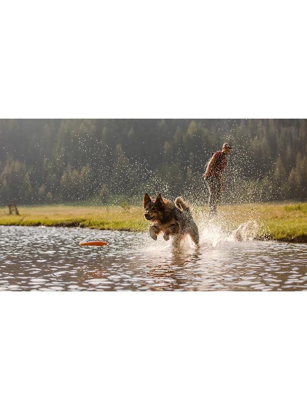 RUFFWEAR Hydro Plane Floating Throw Toy - Campfire Orange Image 6