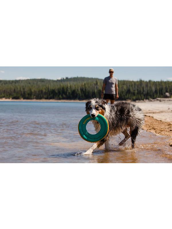 RUFFWEAR Hydro Plane Floating Throw Toy - Campfire Orange Image 7