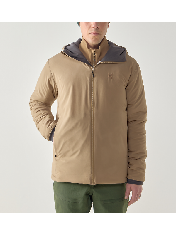 Haglöfs Men's Mimic Alert Hood Insulated Jacket - Oak Brown Image 3