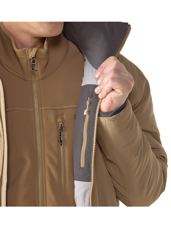 Haglöfs Men's Mimic Alert Hood Insulated Jacket - Oak Brown Image 9