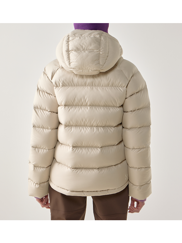 Haglöfs Women's Rosson Down Hooded Jacket - Chalk Beige Image 3