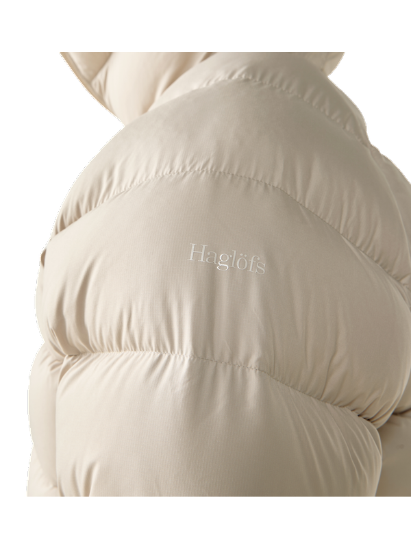 Haglöfs Women's Rosson Down Hooded Jacket - Chalk Beige Image 8