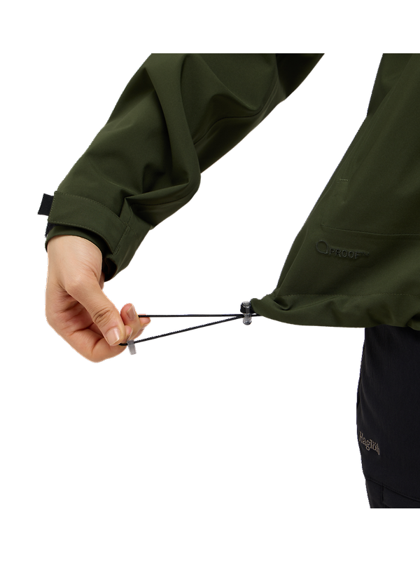 Haglöfs Women's Breeze Proof Jacket - Seaweed Green Image 6