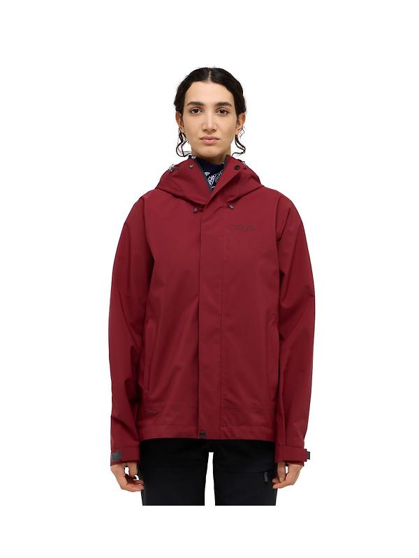 Haglöfs Women's Breeze Proof Waterproof Jacket - Carmine Red Image 5