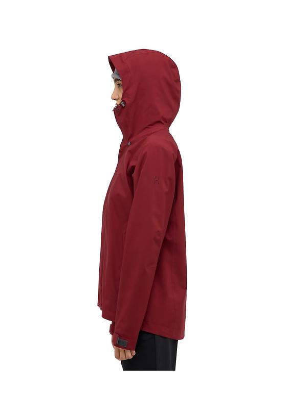 Haglöfs Women's Breeze Proof Waterproof Jacket - Carmine Red Image 6