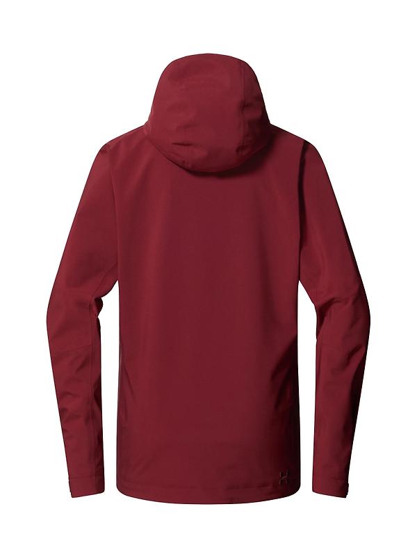 Haglöfs Women's Breeze Proof Waterproof Jacket - Carmine Red Image 7