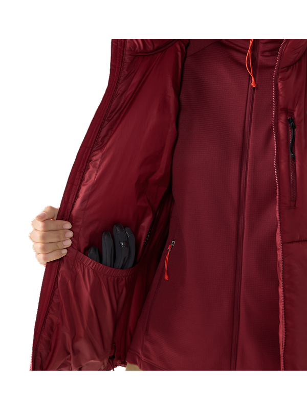 Haglöfs Women's Breeze Mimic Hood Insulated Jacket - Carmine Red Image 9