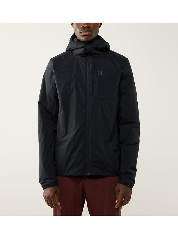 Haglöfs Men's L.I.M Mimic Barrier Hood Insulated Jacket - True Black Image 2
