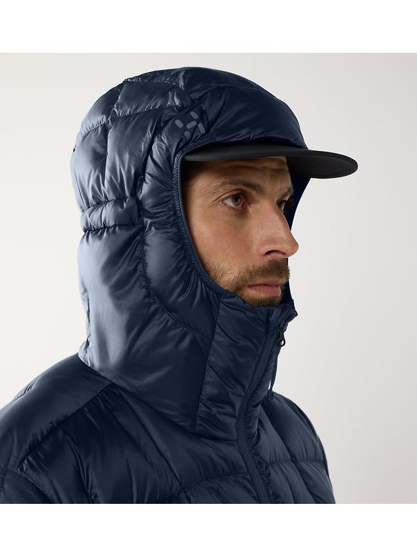 Haglöfs Men's Hede Down Hood Jacket - Tarn Blue Image 10