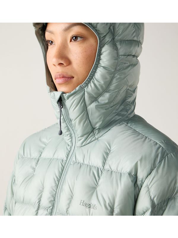Haglöfs Women's Hede Down Hood Jacket - Dew Green Image 11