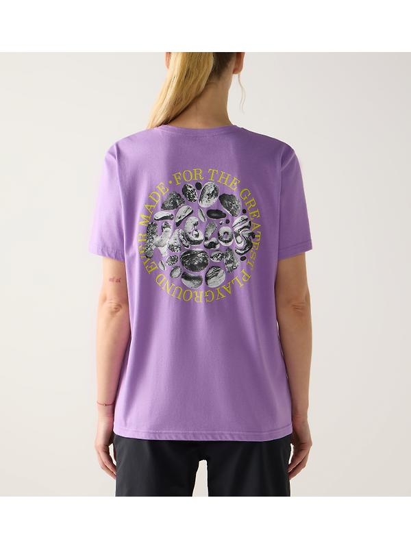 Haglöfs Women's Outsiders Graphic Tee - Purple Ice Image 2
