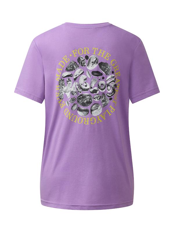 Haglöfs Women's Outsiders Graphic Tee - Purple Ice Image 5