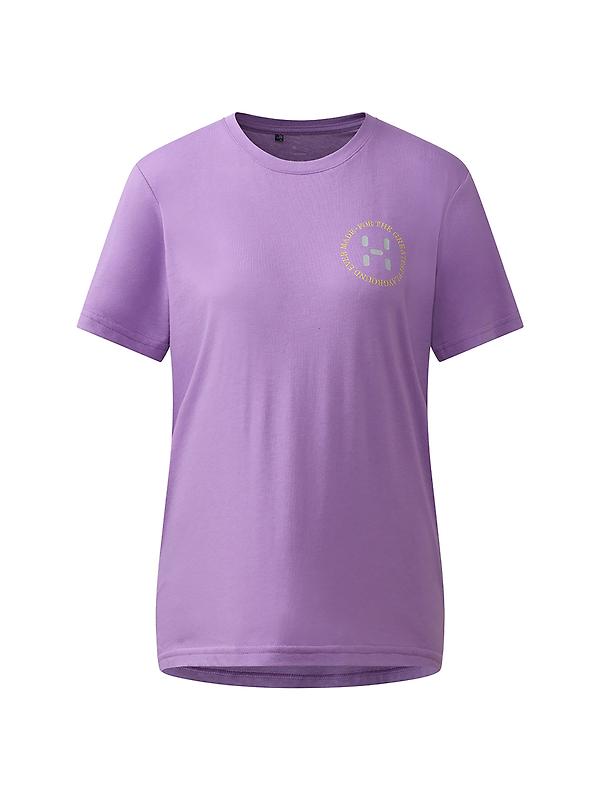 Haglöfs Women's Outsiders Graphic Tee - Purple Ice Image 1