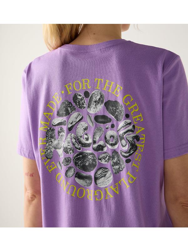 Haglöfs Women's Outsiders Graphic Tee - Purple Ice Image 7
