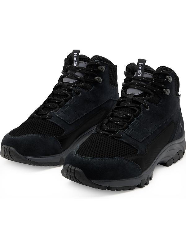 Haglöfs Men's Rosson Proof Mid Waterproof Shoes - True Black/Magnetite Image 2