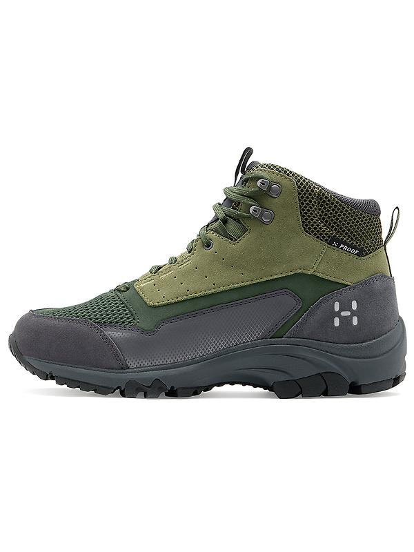 Haglöfs Men's Rosson Proof Mid Waterproof Shoes - Magnetite/Olive Green Image 1