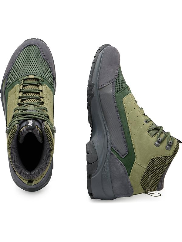 Haglöfs Men's Rosson Proof Mid Waterproof Shoes - Magnetite/Olive Green Image 6