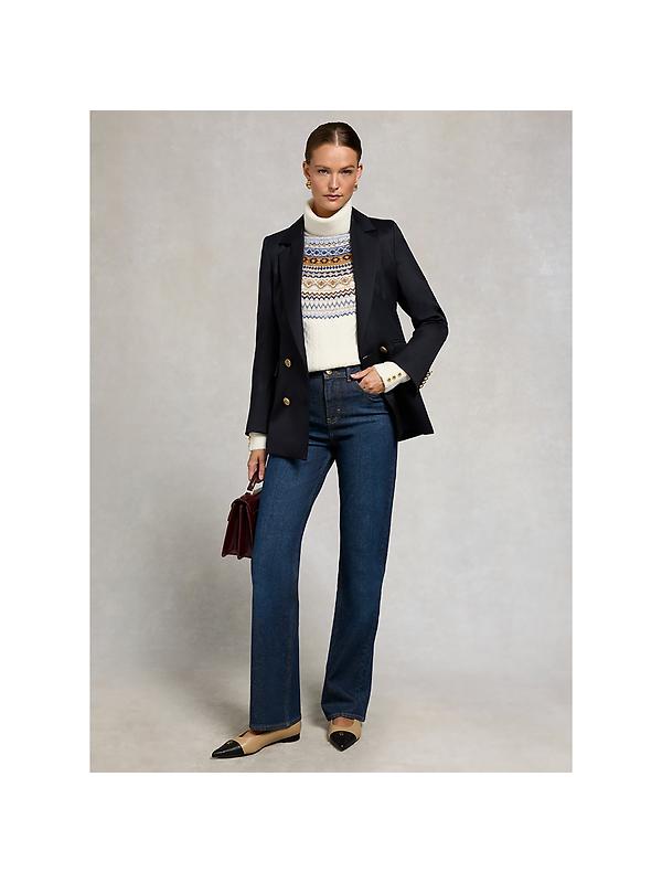 Holland Cooper Women's Rebecca Roll Neck Knit - Natural Image 4