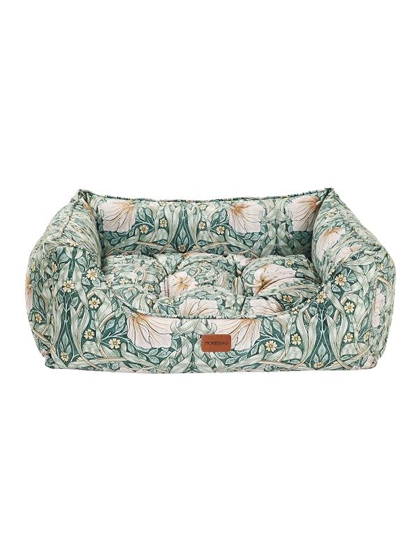 William Morris Square Dog Bed - Pimpernel Print Image 2
