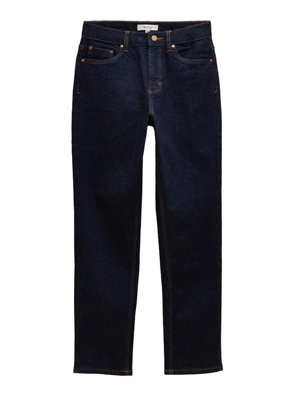 Joules Women's Slim Straight Mid Rise Jeans - Rinse Wash Image 1