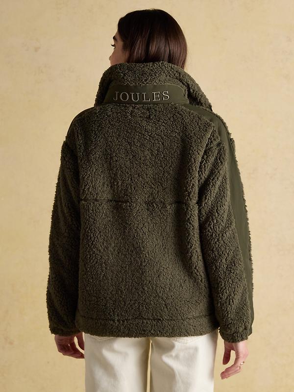 Joules Women's Tilly Quarter Zip Fleece - Green Image 3