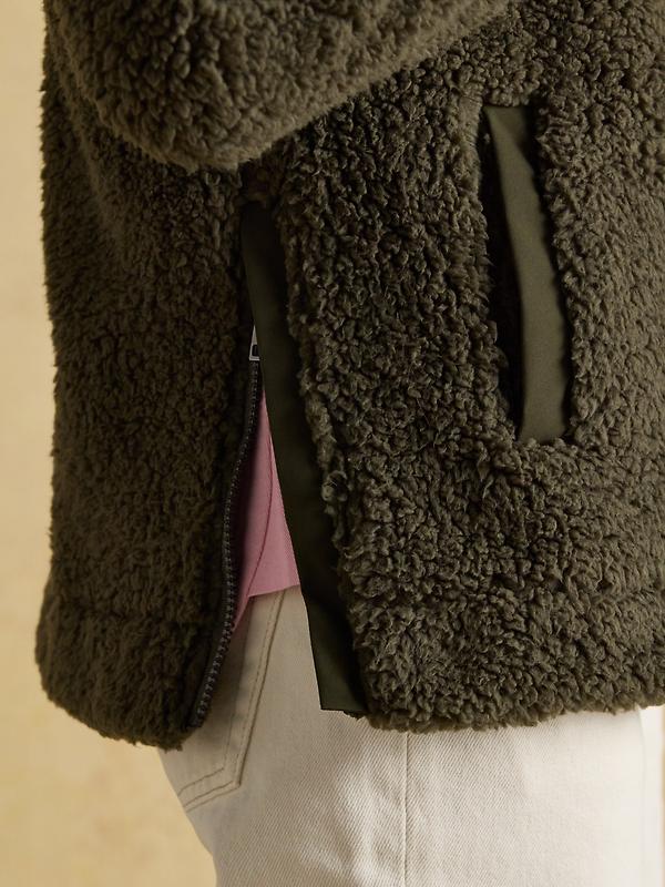 Joules Women's Tilly Quarter Zip Fleece - Green Image 6