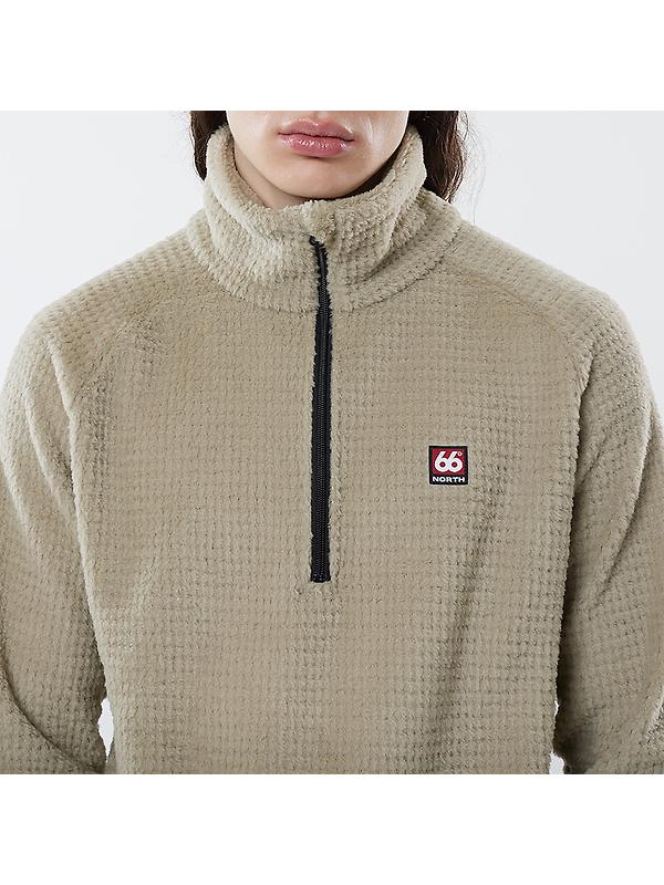 66°North Men's Hrannar Zipneck Fleece - Volcanic Desert Image 6