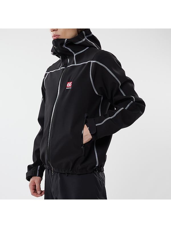 66°North Men's Vatnajökull Softshell Jacket - Black Image 6