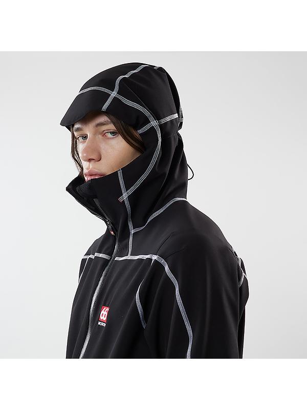 66°North Men's Vatnajökull Softshell Jacket - Black Image 7