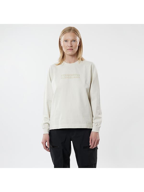 66°North Women's Borgir Longsleeve T-Shirt - Eggshell Product Image