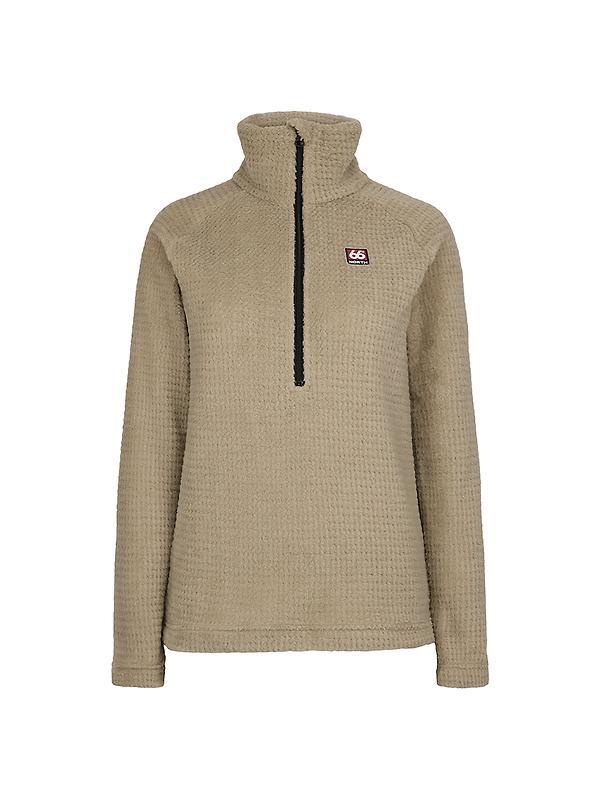 66°North Women's Hrannar Zipneck Fleece - Volcanic Desert Image 1