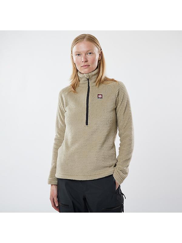 66°North Women's Hrannar Zipneck Fleece - Volcanic Desert Image 2