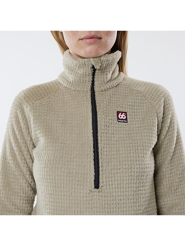 66°North Women's Hrannar Zipneck Fleece - Volcanic Desert Image 6