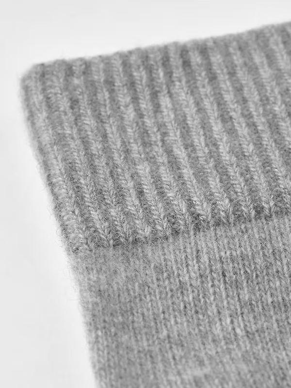 Hestra Women's Cashmere Knitted Gloves - Light Grey Image 3
