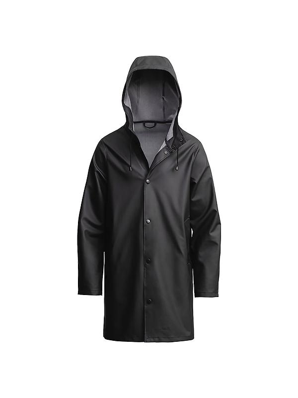 Stutterheim Stockholm Lightweight Raincoat - Black Image 1