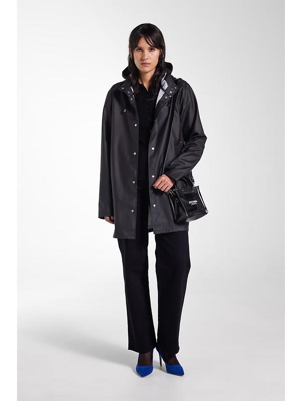 Stutterheim Stockholm Lightweight Raincoat - Black Image 2