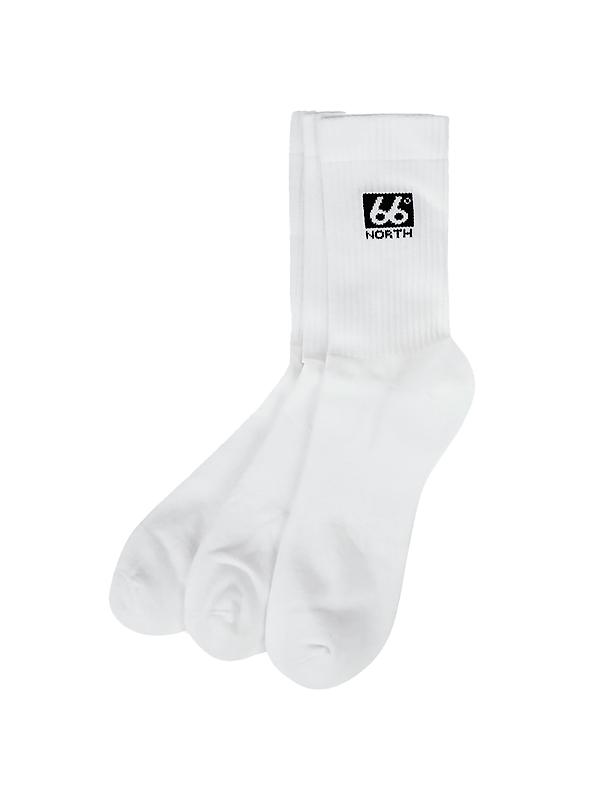 66°North 3-Pack Socks - White Product Image
