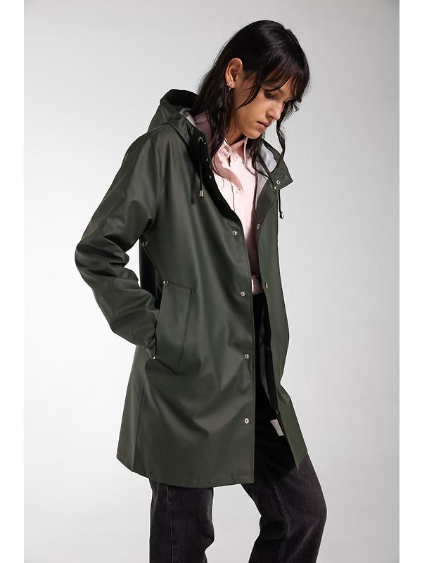Stutterheim Stockholm Lightweight Raincoat - Green Image 12
