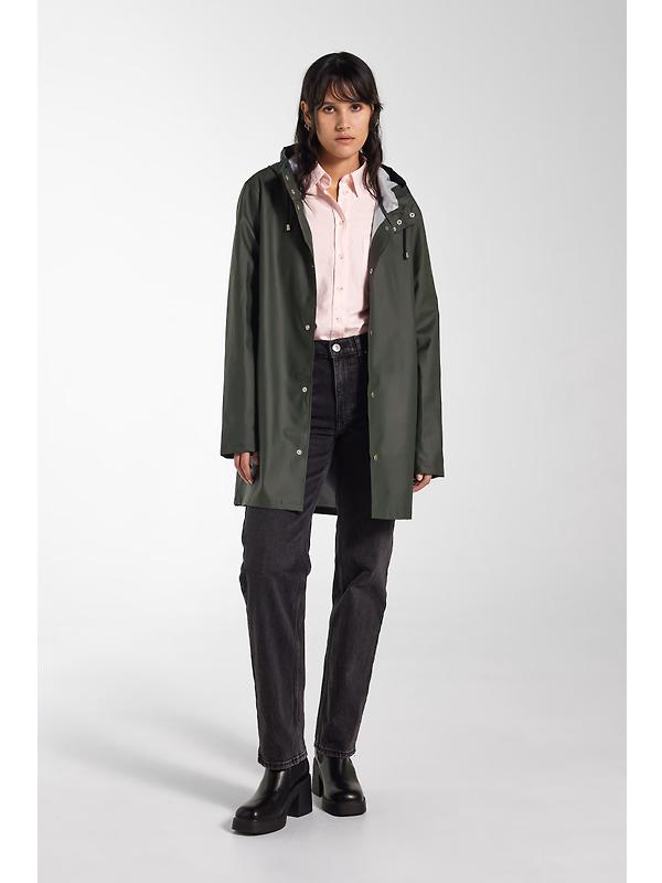 Stutterheim Stockholm Lightweight Raincoat - Green Image 14