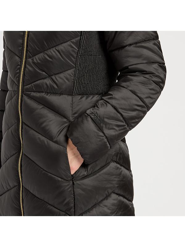 Joules Women's Pembury Showerproof Longline Hooded Coat - Black Image 4