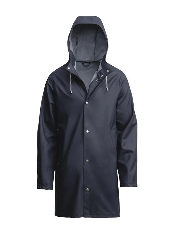 Stutterheim Stockholm Lightweight Raincoat - Navy Image 1