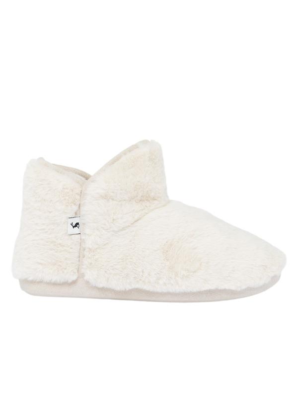 Joules Women's Cabin Luxe Slipper Boots - Cream Image 1
