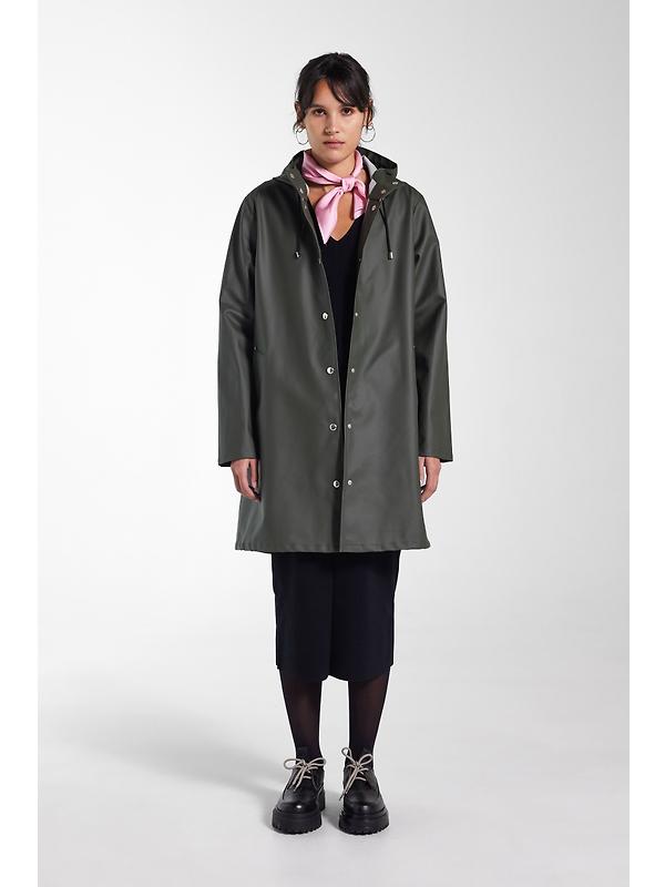 Stutterheim Women's Mosebacke Lightweight Raincoat - Green Image 8