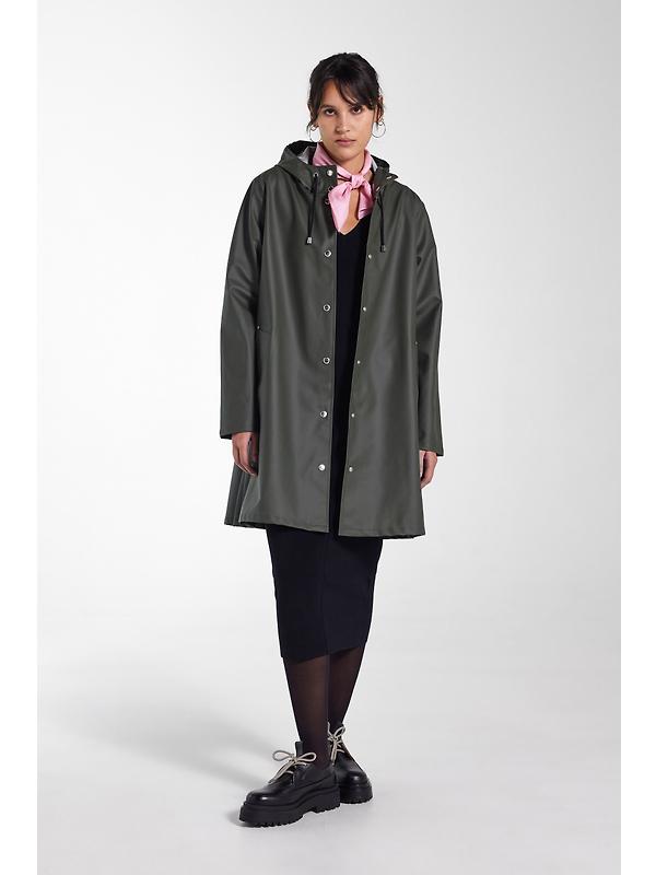 Stutterheim Women's Mosebacke Lightweight Raincoat - Green Image 6